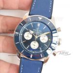 Perfect Replica Swiss 7750 Breitling Superocean 46 Chronograph Blue Dial Watch